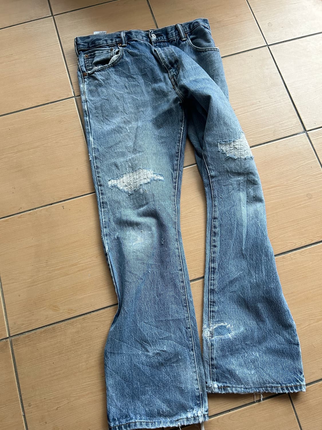 Vintage levi’s 517 repair jean 상품이미지1