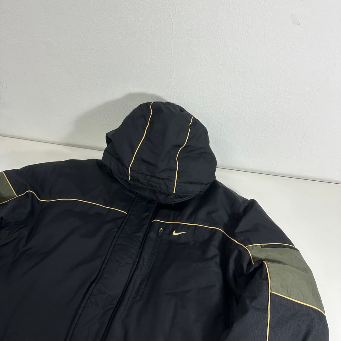 XL 나이키 블랙 덕다운 립스탑 패딩점퍼 상품이미지1