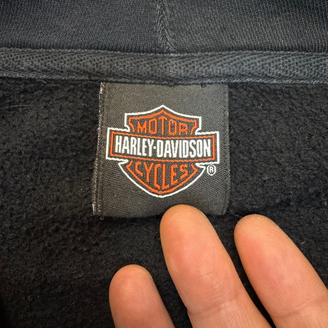 할리데이비슨 블랙힐스 데미지 후드 집업 (XL) 상품이미지9