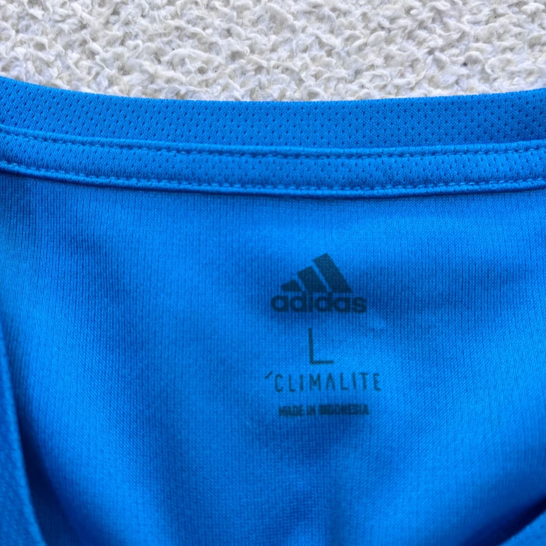 L 아디다스 삼선 져지 반팔 티셔츠 0410E 상품이미지3