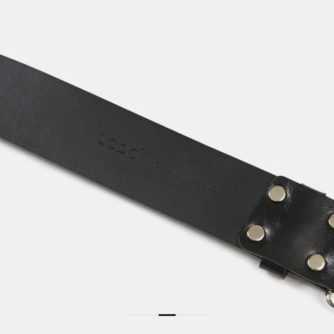 LCDC Double Eyelet Leather Belt (Black) 상품이미지3