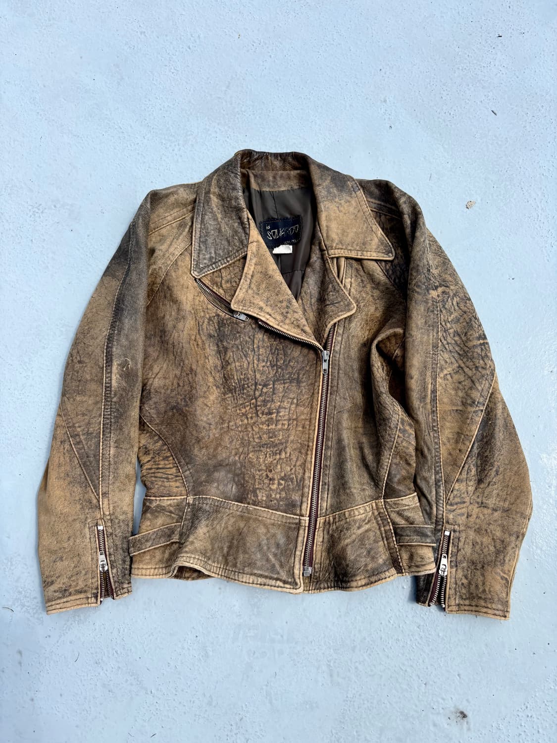 “Vintage” Genuine Leather Grunge Washed  상품이미지1