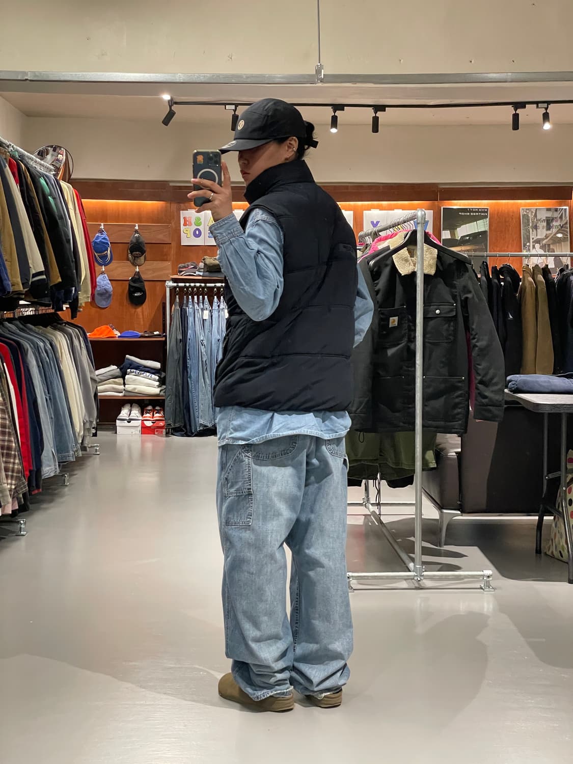 EVISU 패딩 조끼 상품이미지3