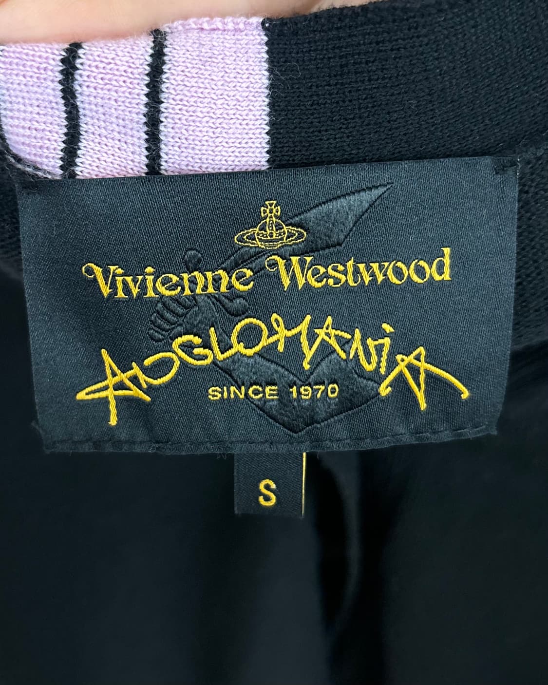 비비안 웨스트우드 블랙 핑크 브이넥 가디건  상품이미지7