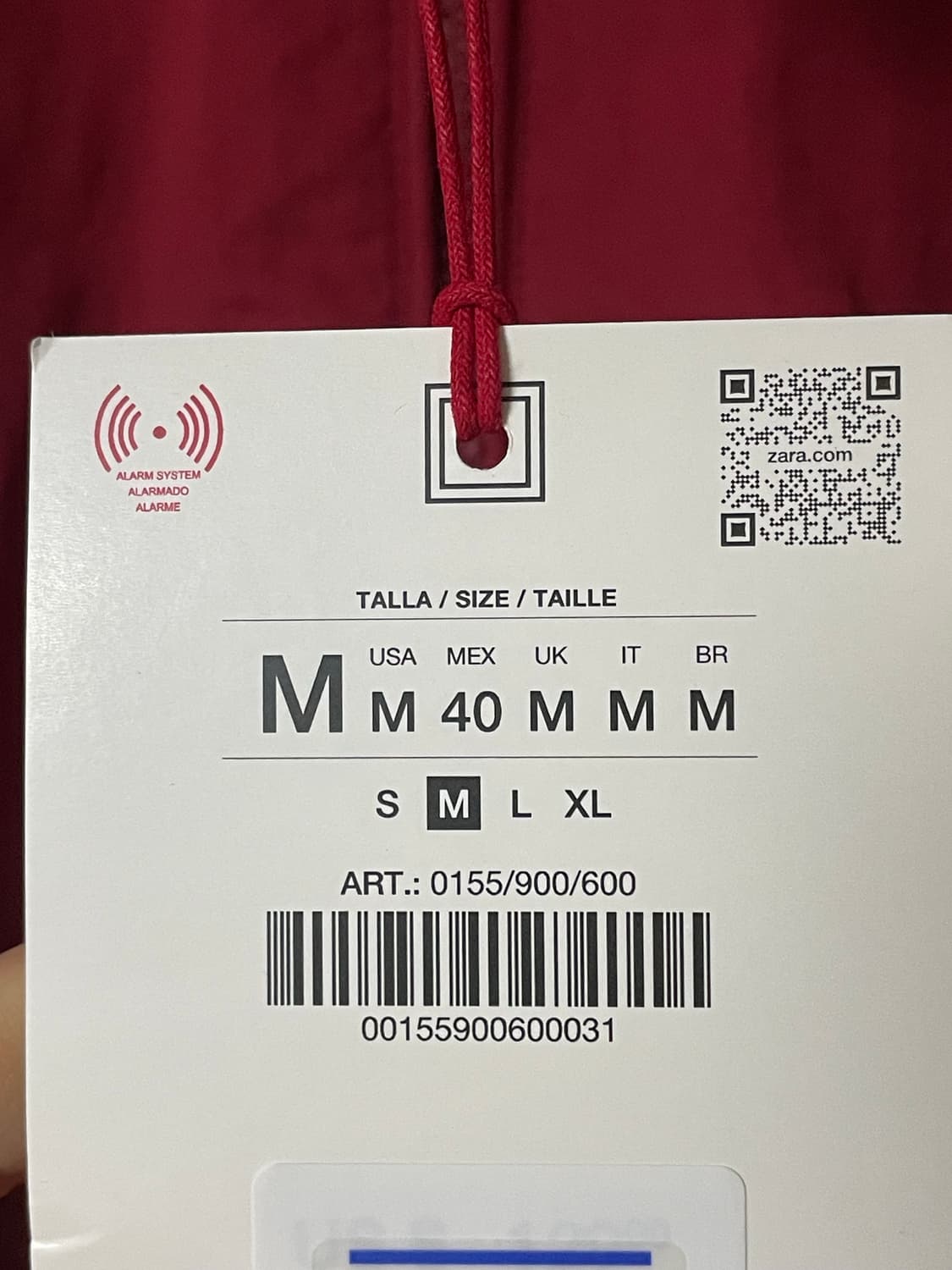 [M] 자라 x 챔피온 테크니컬 패치 자켓 레드(✨새상품) 상품이미지3