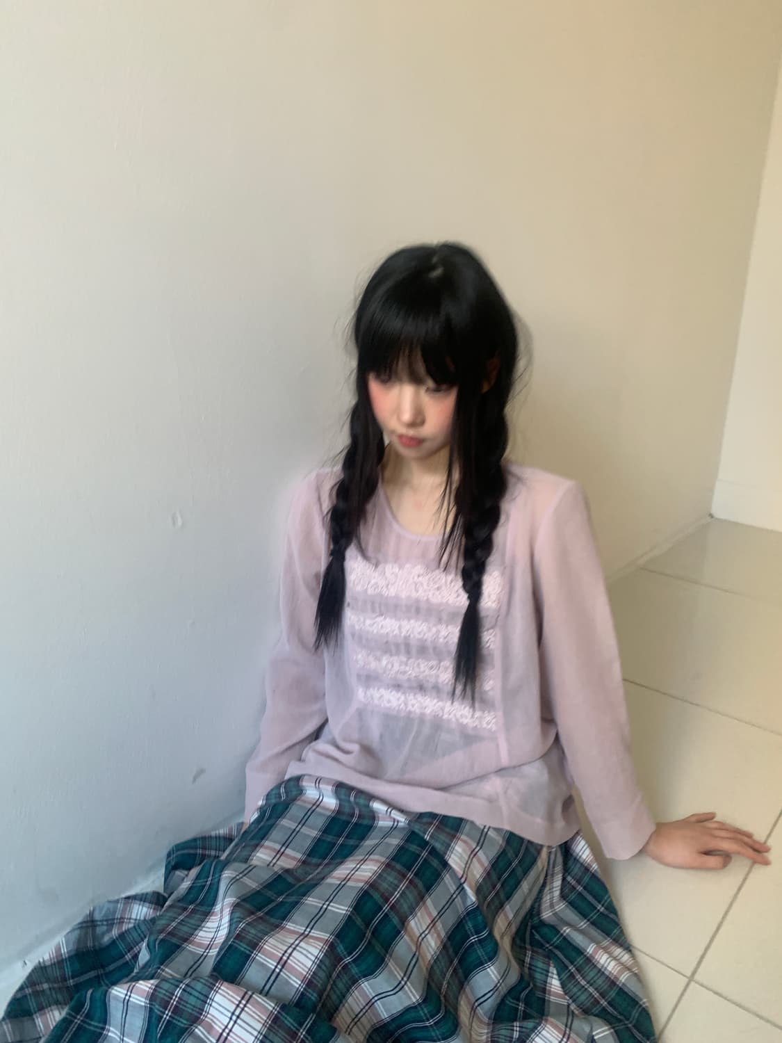 Check flare skirt 상품이미지6