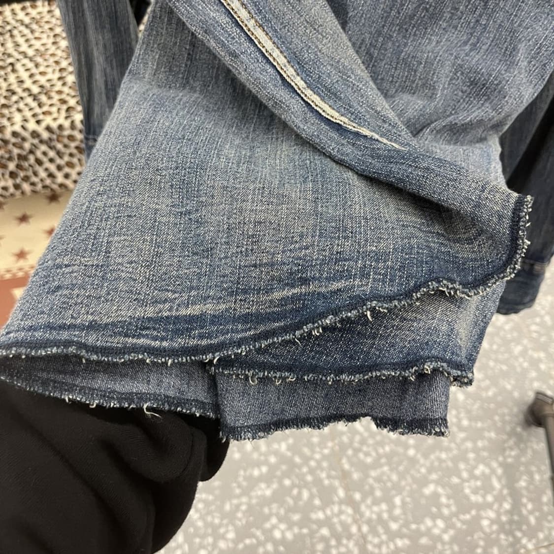 랭글러 웨스턴 컨트리 빈티지 워싱 데님 셔츠 XL C09760 상품이미지7