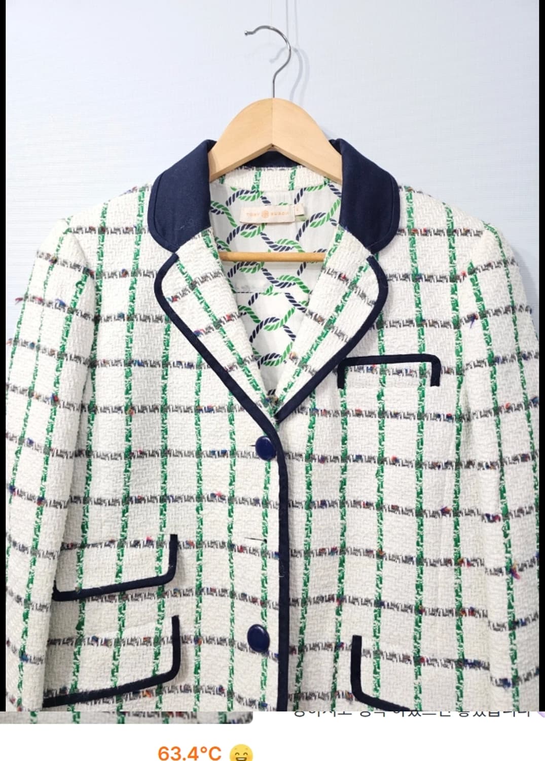 토리버치 Tory Burch 트위드 체크 자켓 55 상품이미지2