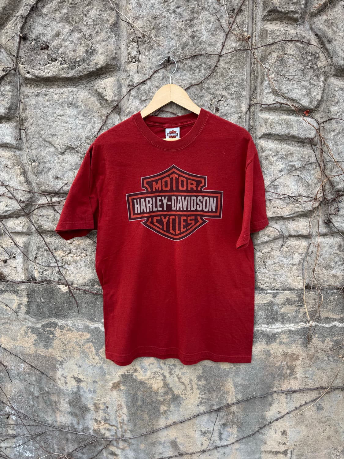 00s 할리데이비슨 빈티지 2007 헤인즈 로고 프린팅 반팔 티셔츠 상품이미지1