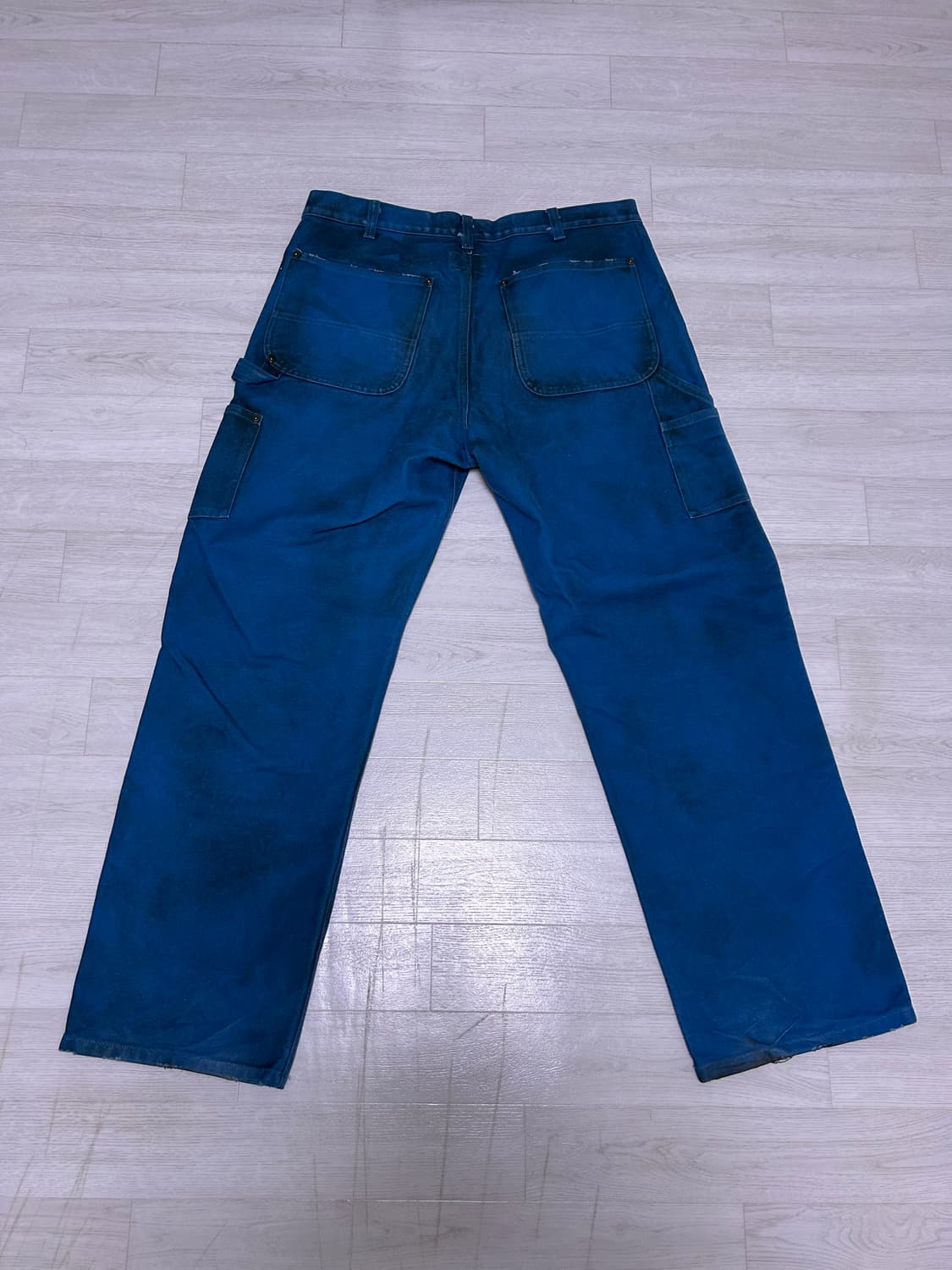 카미야 보로 덕 페인터 팬츠 블루 M 상품이미지6