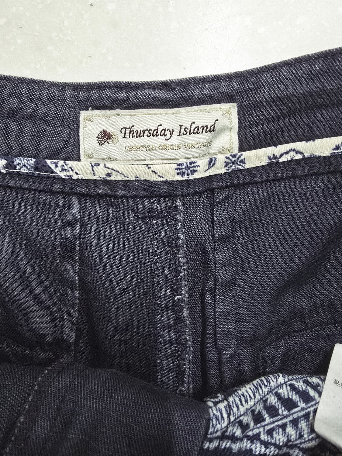 thursdayisland 와이드 팬츠 네이비 상품이미지6