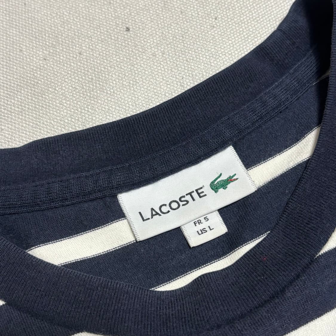 L 라코스테 줄무늬 티셔츠 상품이미지4