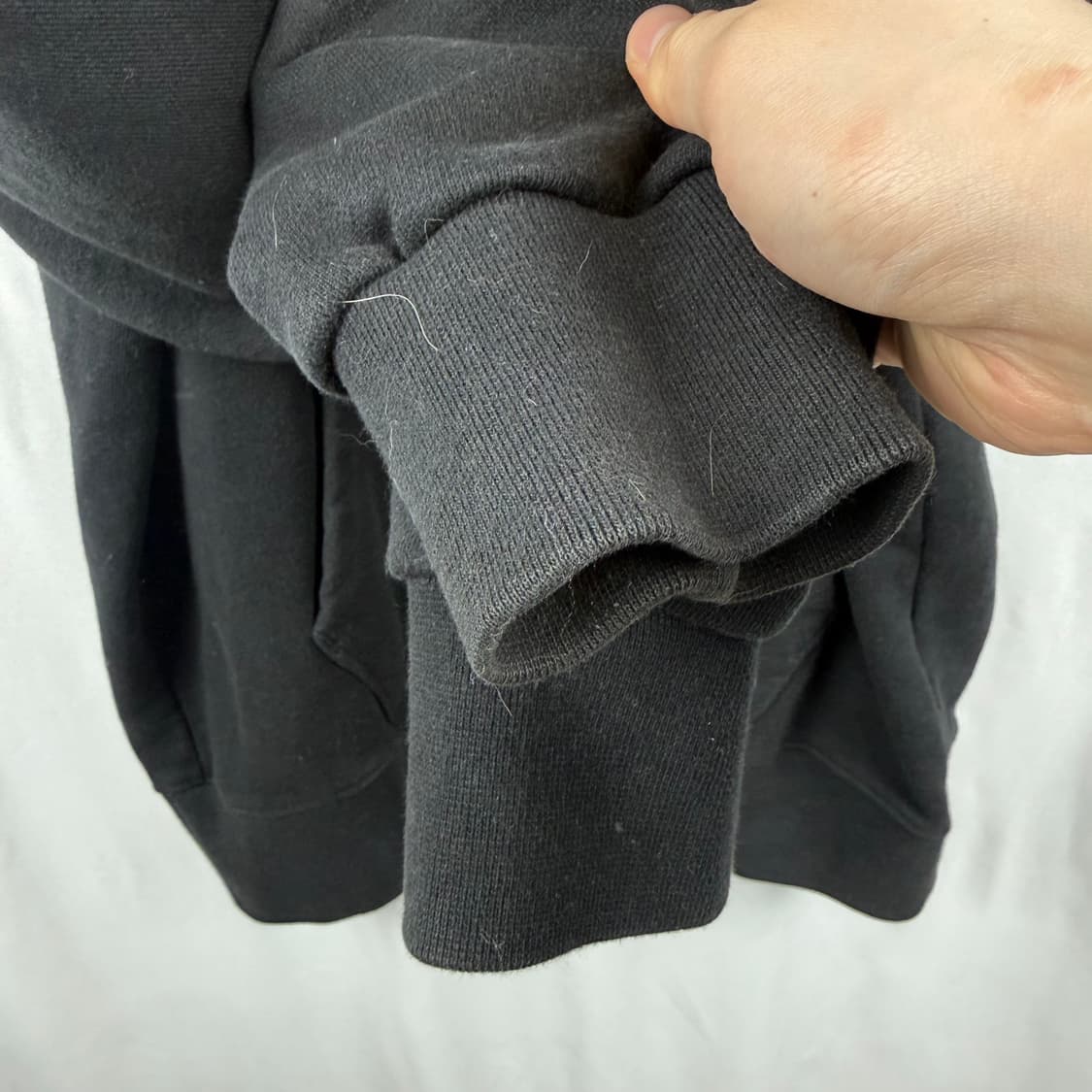 (M) 커버낫 어센틱 아치로고 후드 티 블랙 상품이미지4