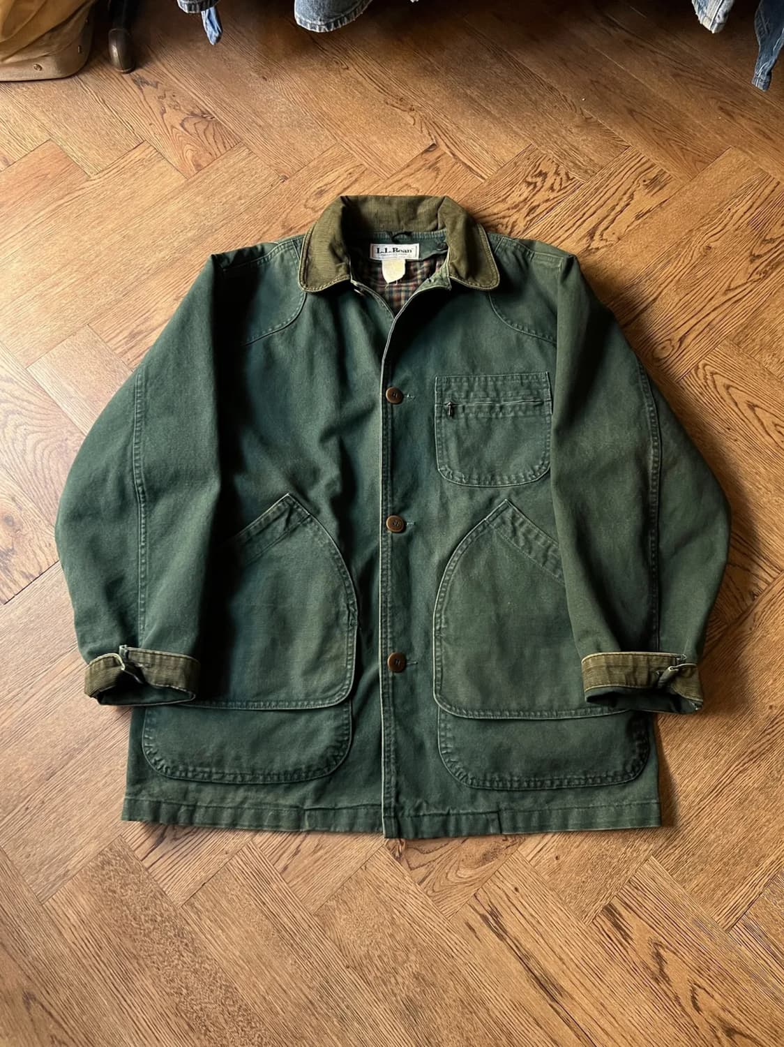 [L]90's 엘엘빈 Made in USA 프리마로프트 헌팅 자켓 상품이미지1