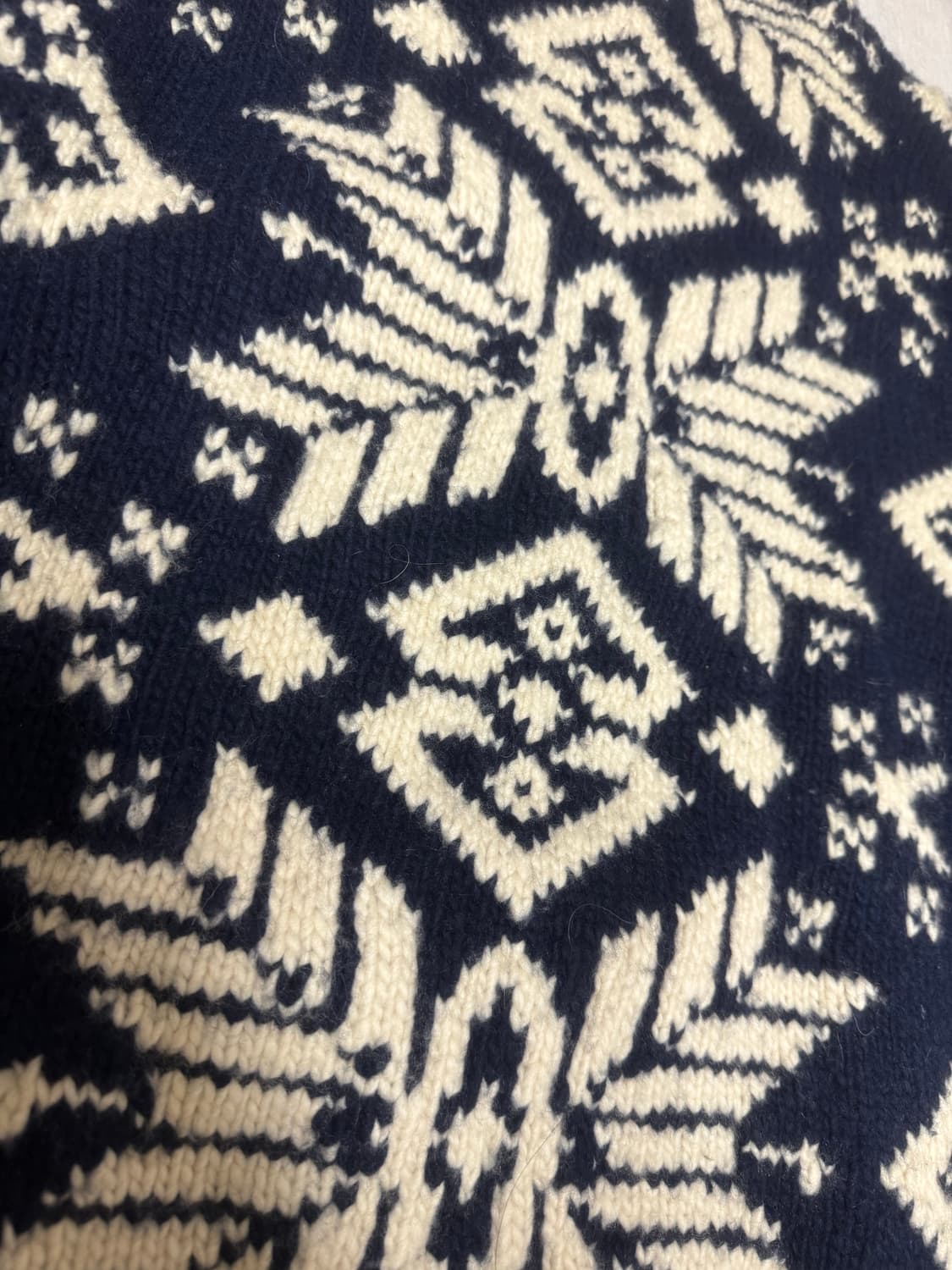 빈티지 폴로 헤비 핸드니트 노르딕 스웨터 polo 90s 상품이미지3