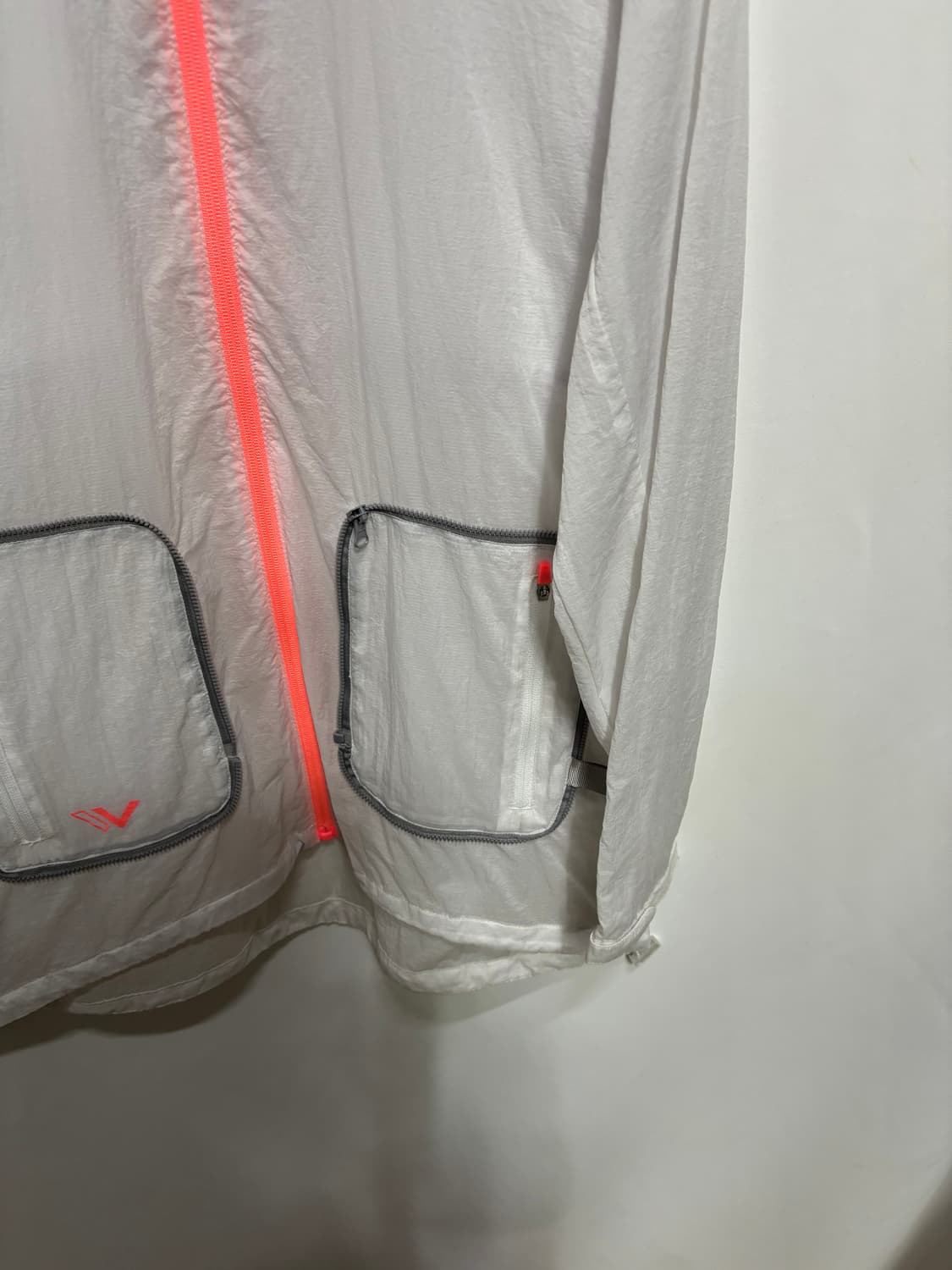 윌링(Willing)네온 오렌지 지퍼 바람막이 자켓 100 상품이미지3