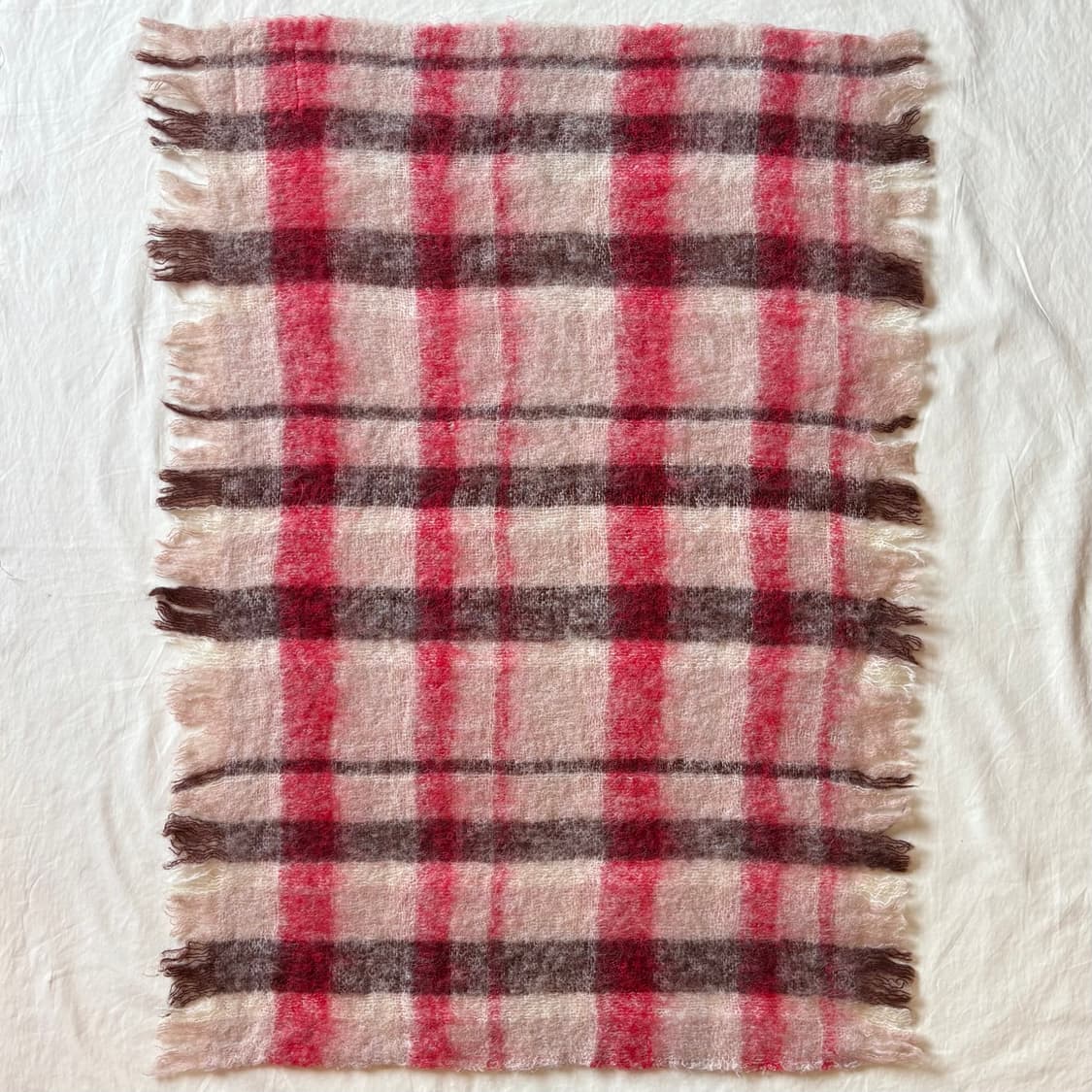 90s 스코틀랜드 Glendevon 울 모헤어 블랭킷 상품이미지6