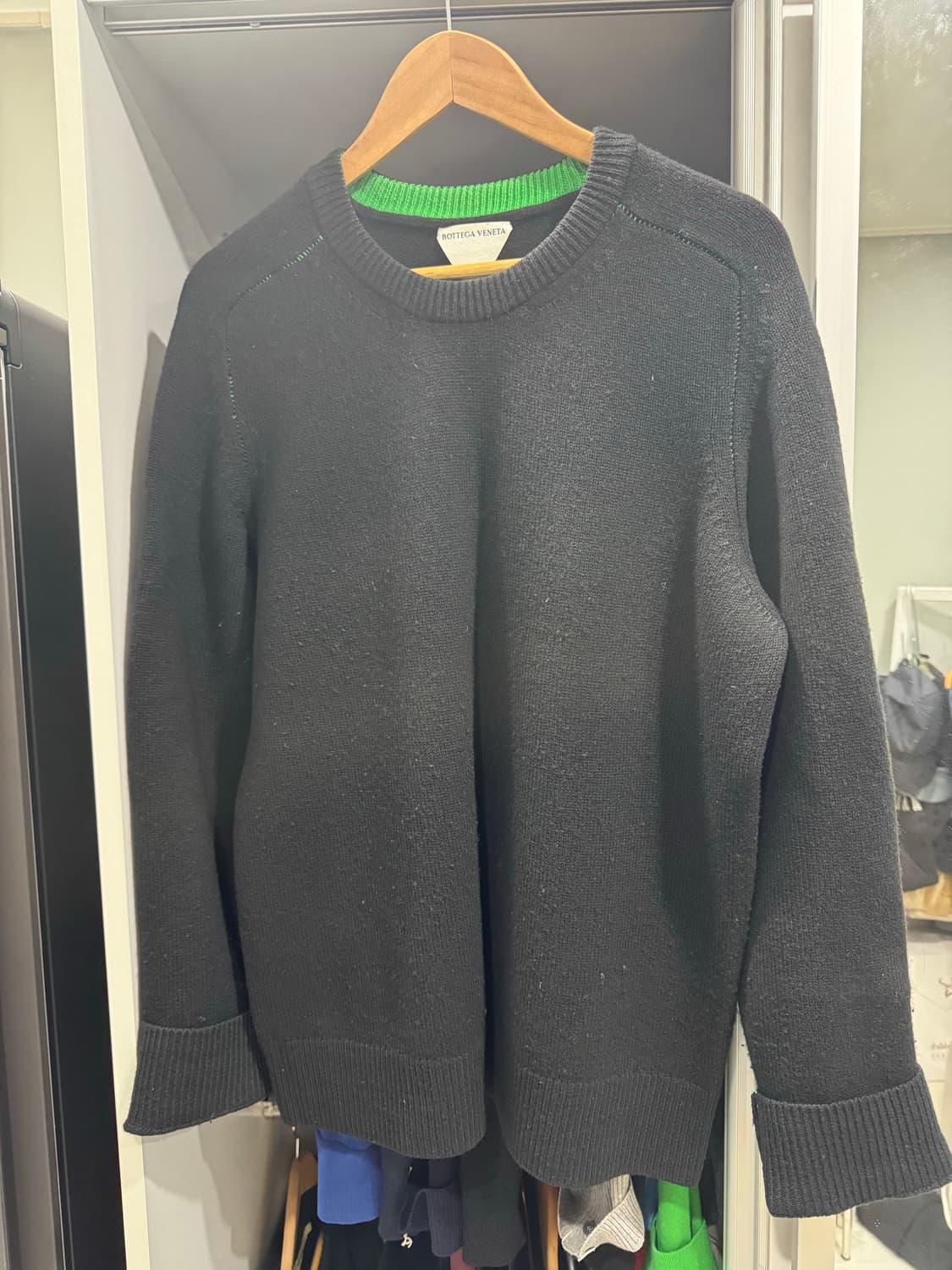 보테가베네타 콘트라스트 스티칭 울 니트 상품이미지2