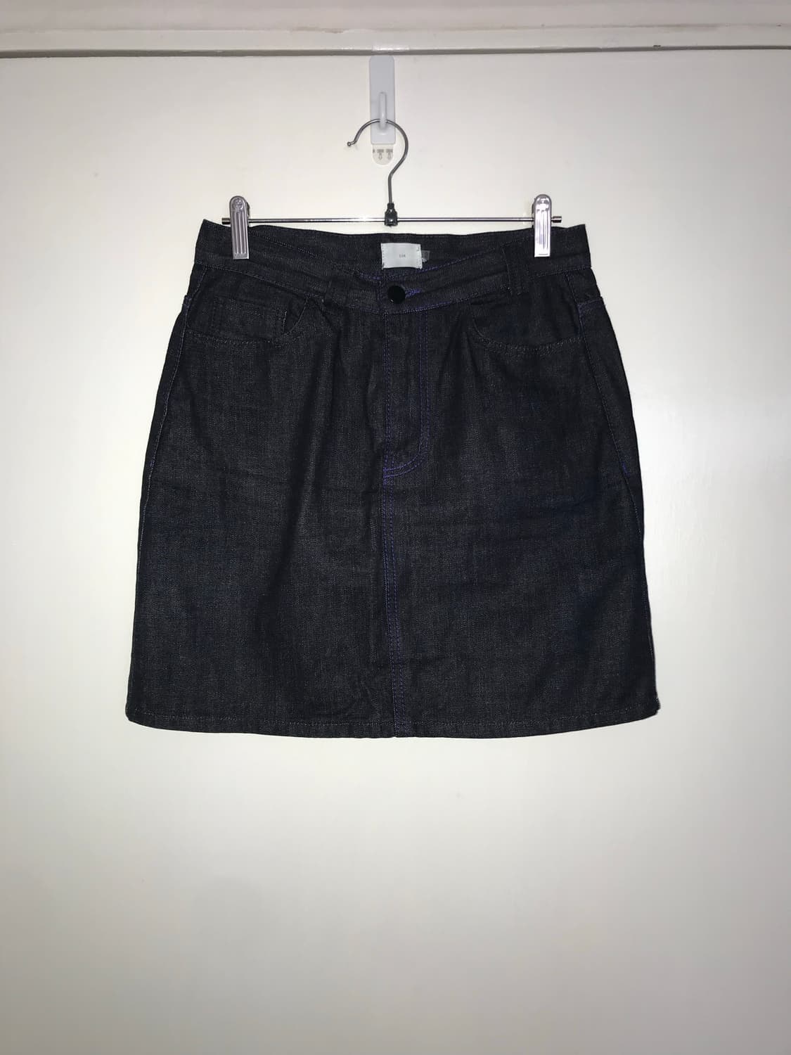 LOA Purple Stitch Denim Skirt 상품이미지4