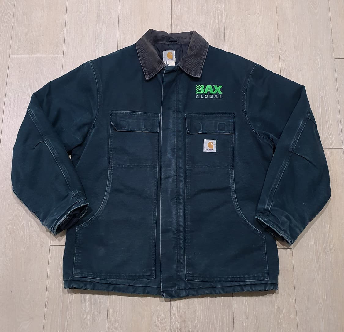 칼하트 덕 퀼팅 코트 105-110 블랙 빈티지 상품이미지1