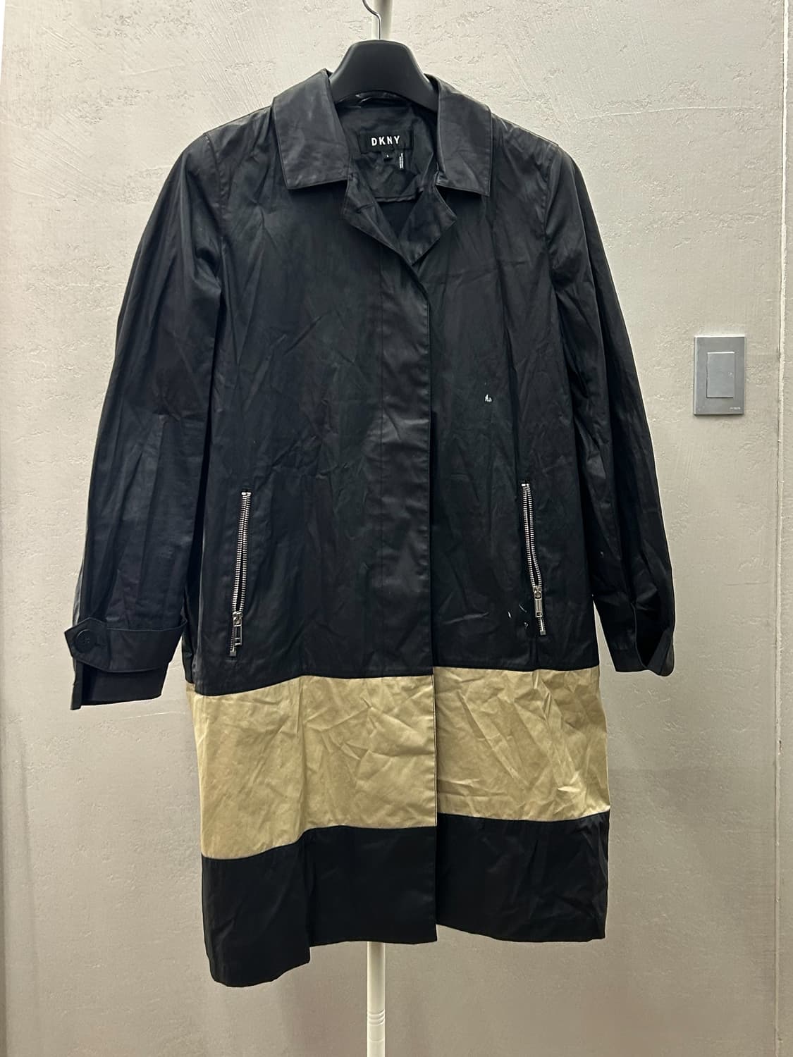 DKNY 코트 블랙카키 상품이미지2