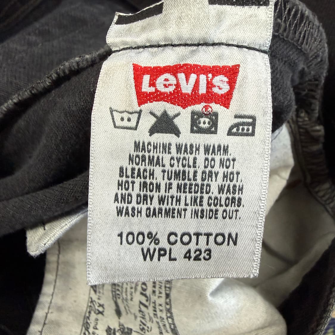 (34)00s리바이스 Levis 501 흑청 데님팬츠 상품이미지5