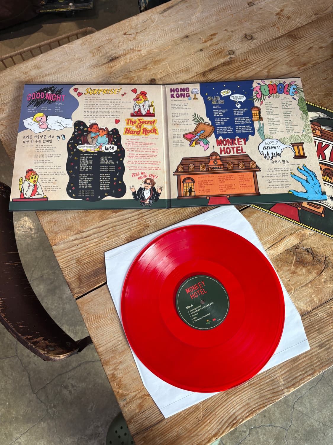 잔나비 1집 몽키호텔 LP 레드판 1회청음 상품이미지2