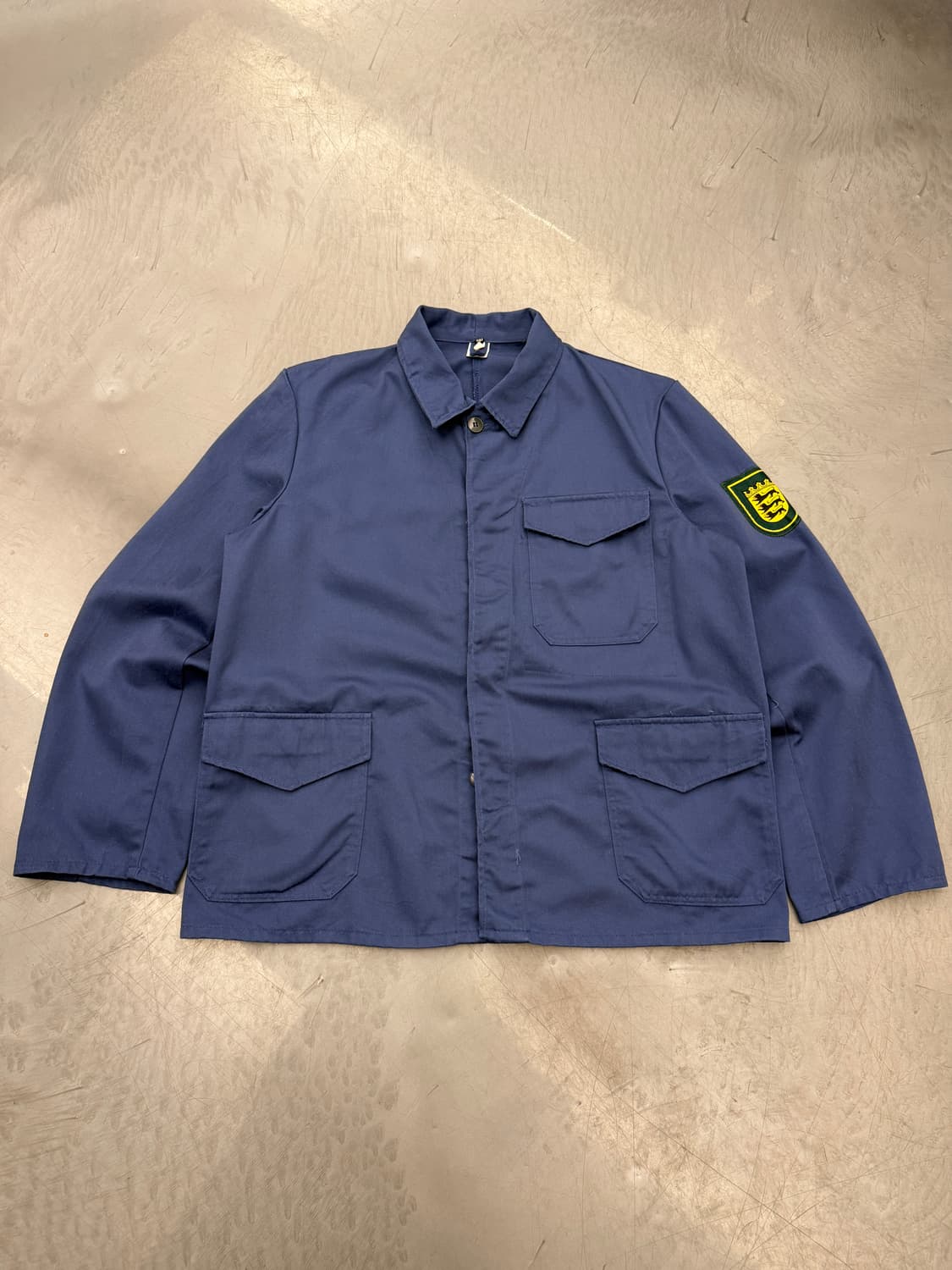 OLD EURO WASHED NAVY WORK 유로피안 프렌치워크자켓 상품이미지1