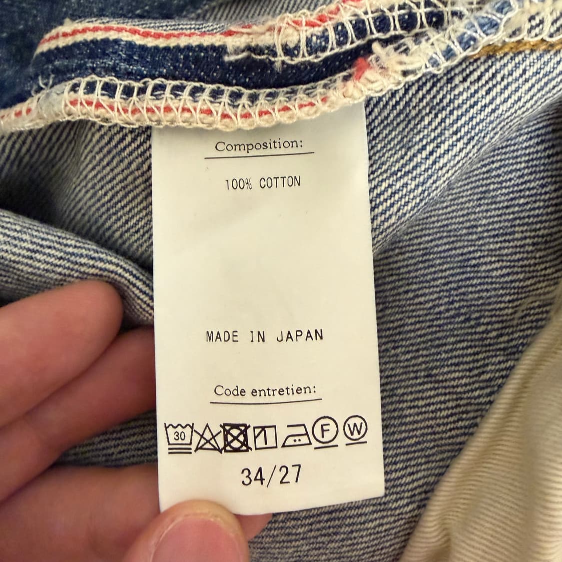 아프레쎄 A.PRESSE 워시드 데님 팬츠 E 굿페이드 34/27 상품이미지10