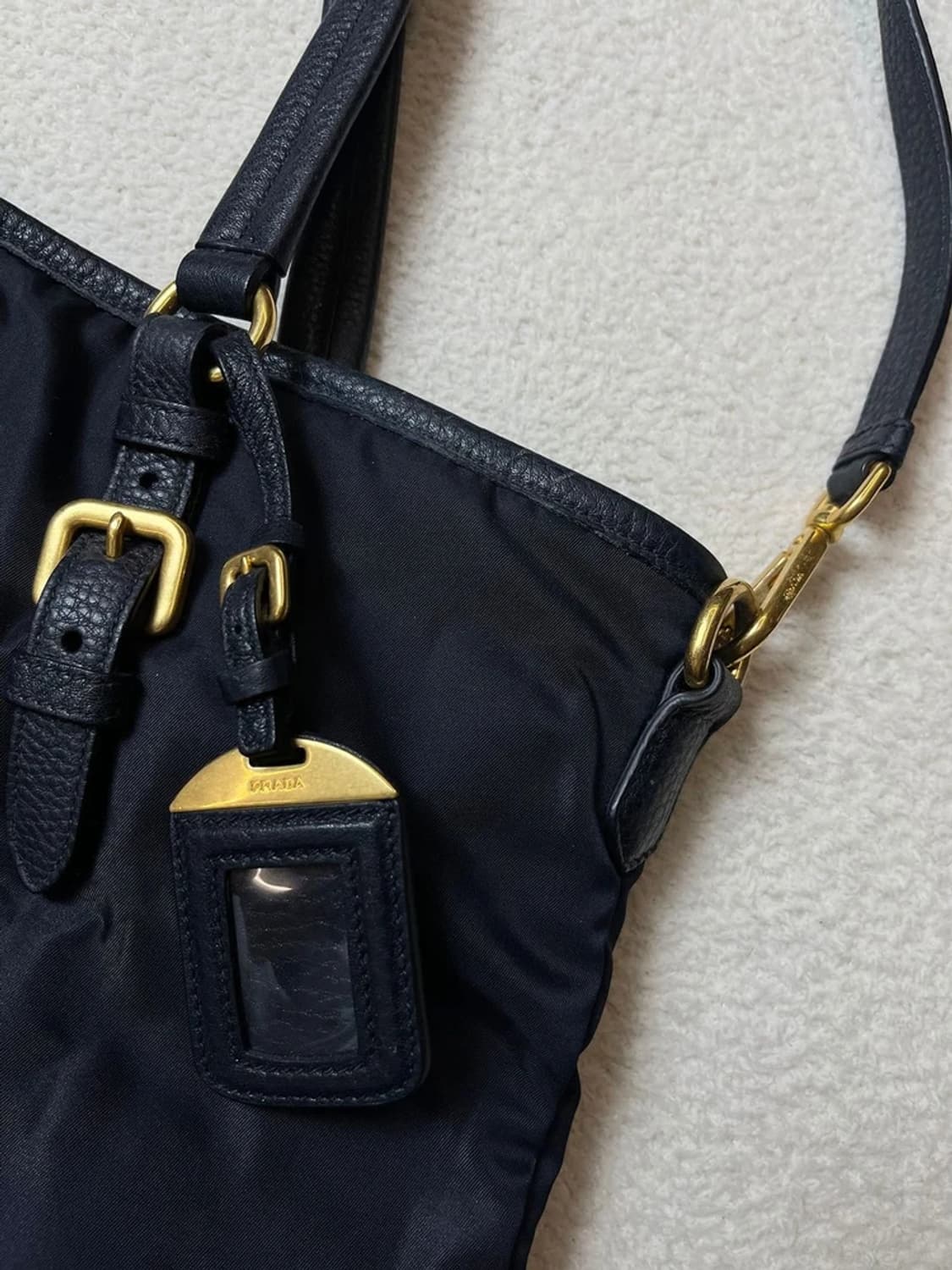 프라다 PRADA 테수토 가죽 트리밍 투웨이 토트백 A1660 상품이미지5