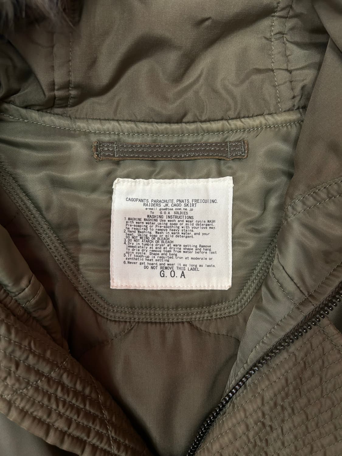 G.O.A fur padded jacket G.O.A 야상 패딩자켓 상품이미지4