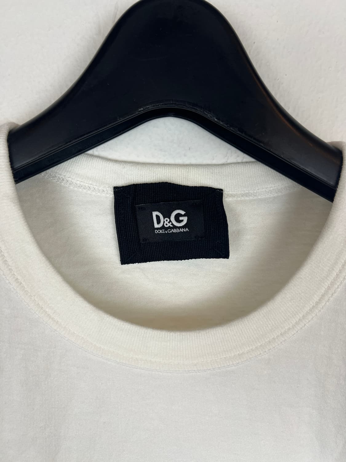 D&G 화이트 메달 장식 프린팅 티셔츠 SIZE 44 상품이미지3