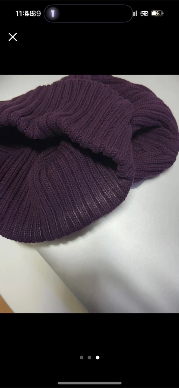 슈프림 supreme 비니 보라색 상품이미지3