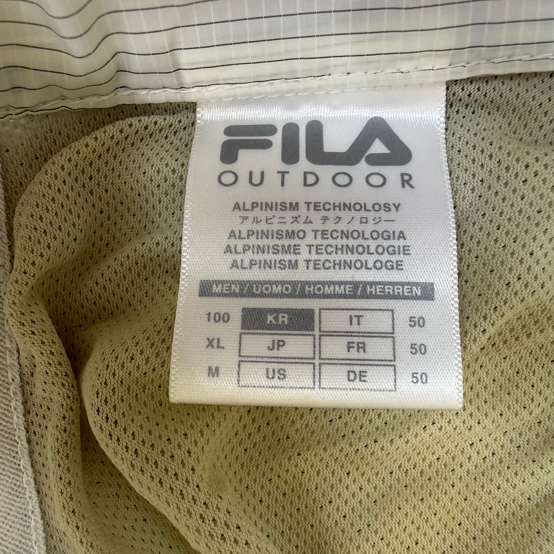 100 휠라 아웃도어 기능성 집업 0304T 상품이미지4