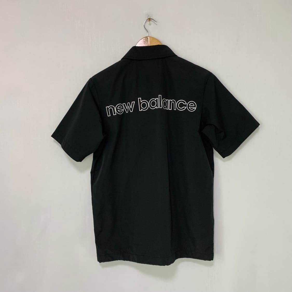 뉴발란스 반팔 코치 셔츠 자켓 블랙 90 s 사이즈 남녀공용 상품이미지5
