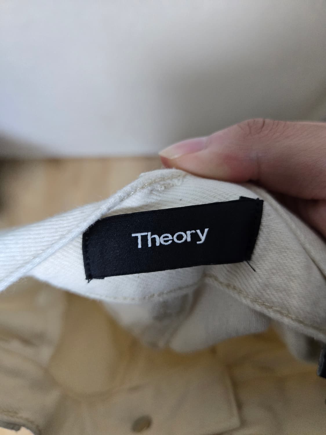 [30] Theory 띠어리 아이보리 데님 팬츠 상품이미지3