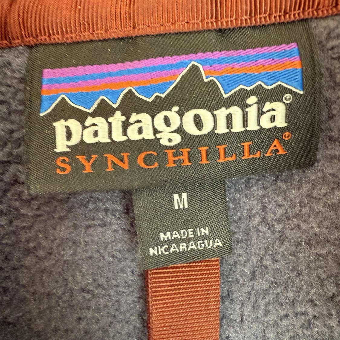 15FW 파타고니아 신칠라 스냅-T 플리스 그레이 오렌지 상품이미지3