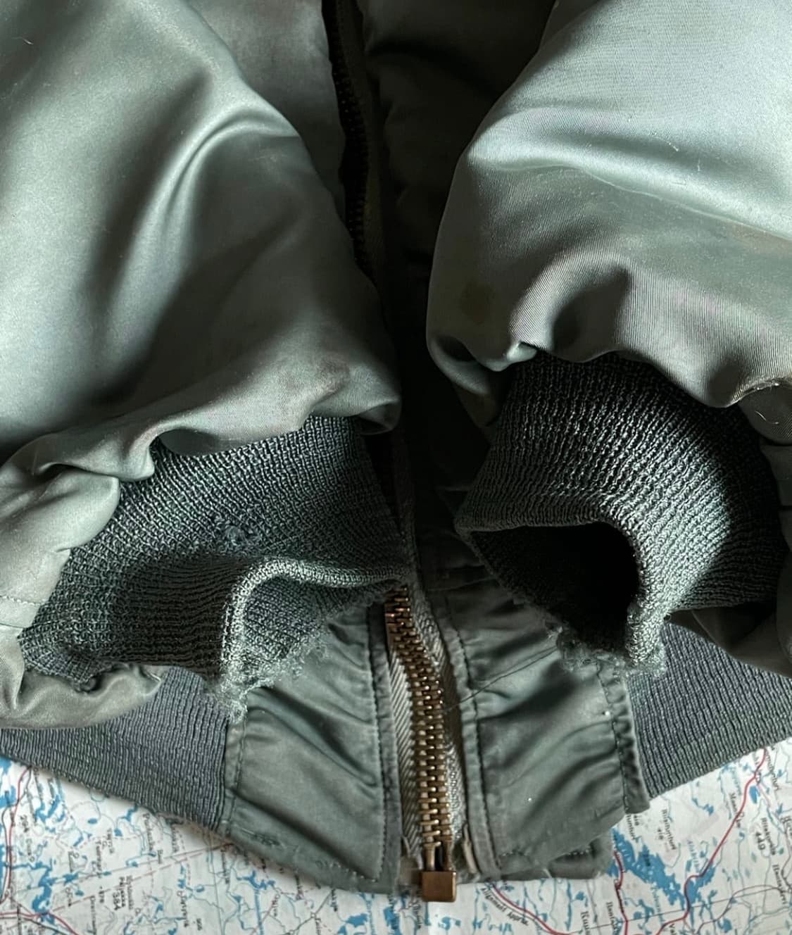 [L]50s 오리지널 ma-1 카키 상품이미지4