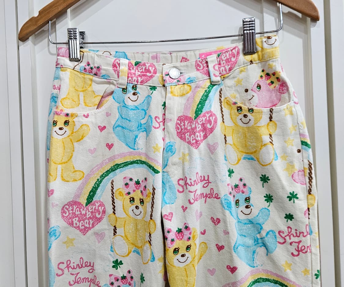 곰돌이 패턴 바지 상품이미지3