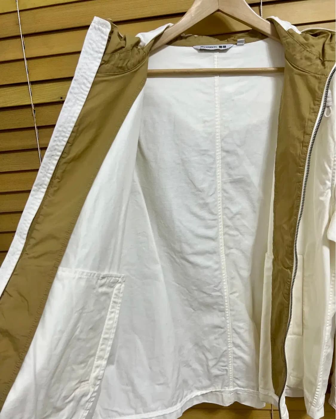 제이더블유앤더슨x유니클로 아이보리 코튼점퍼 집업점퍼 상품이미지5