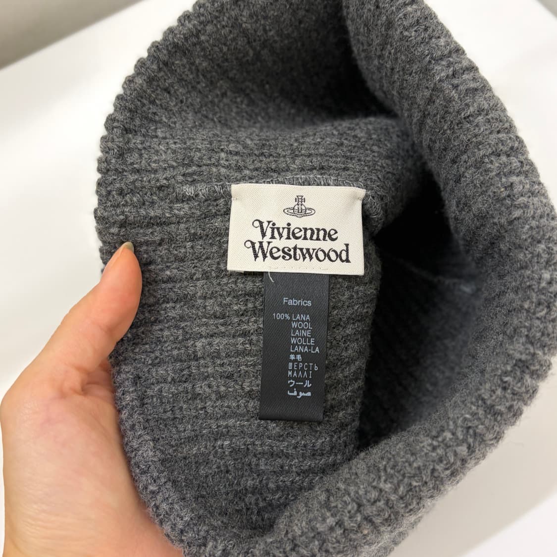 비비안웨스트우드 스포티 비니 모자 그레이 상품이미지4