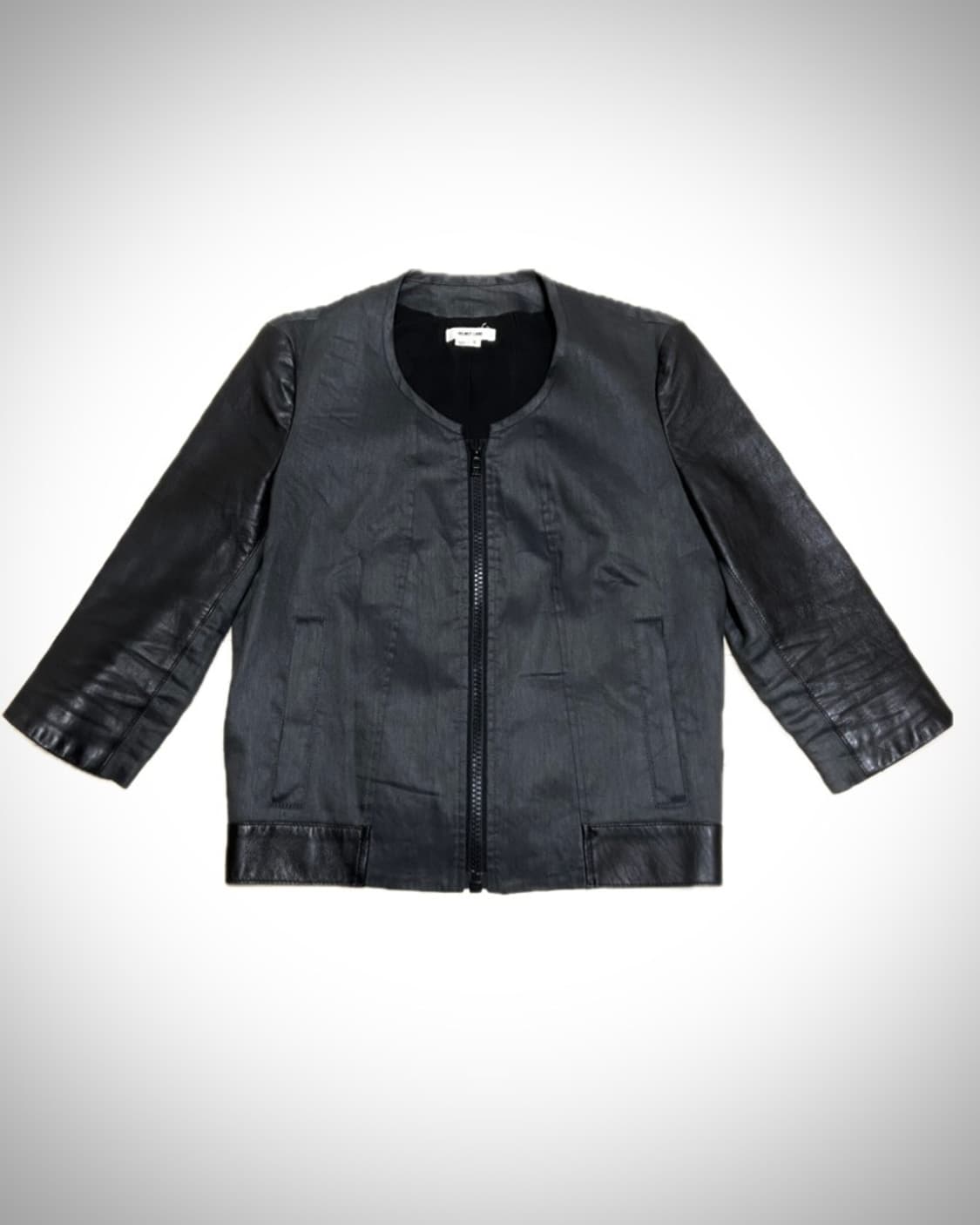 헬무트랭 레더 린넨 슬리브 자켓 상품이미지1