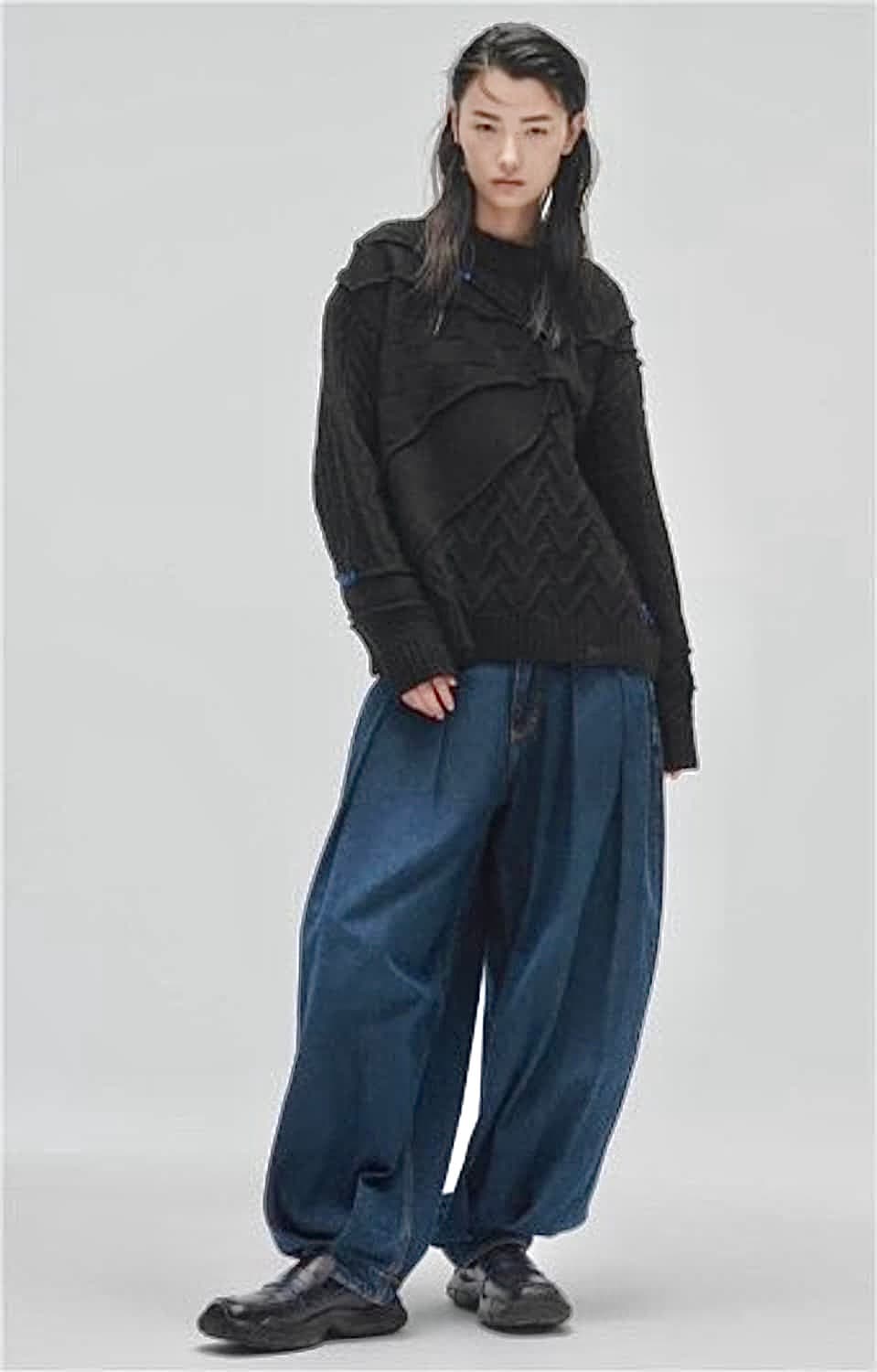 택포) 자라 아더에러 (자더에러) 와이드 레그진 데님 팬츠 바지 상품이미지1