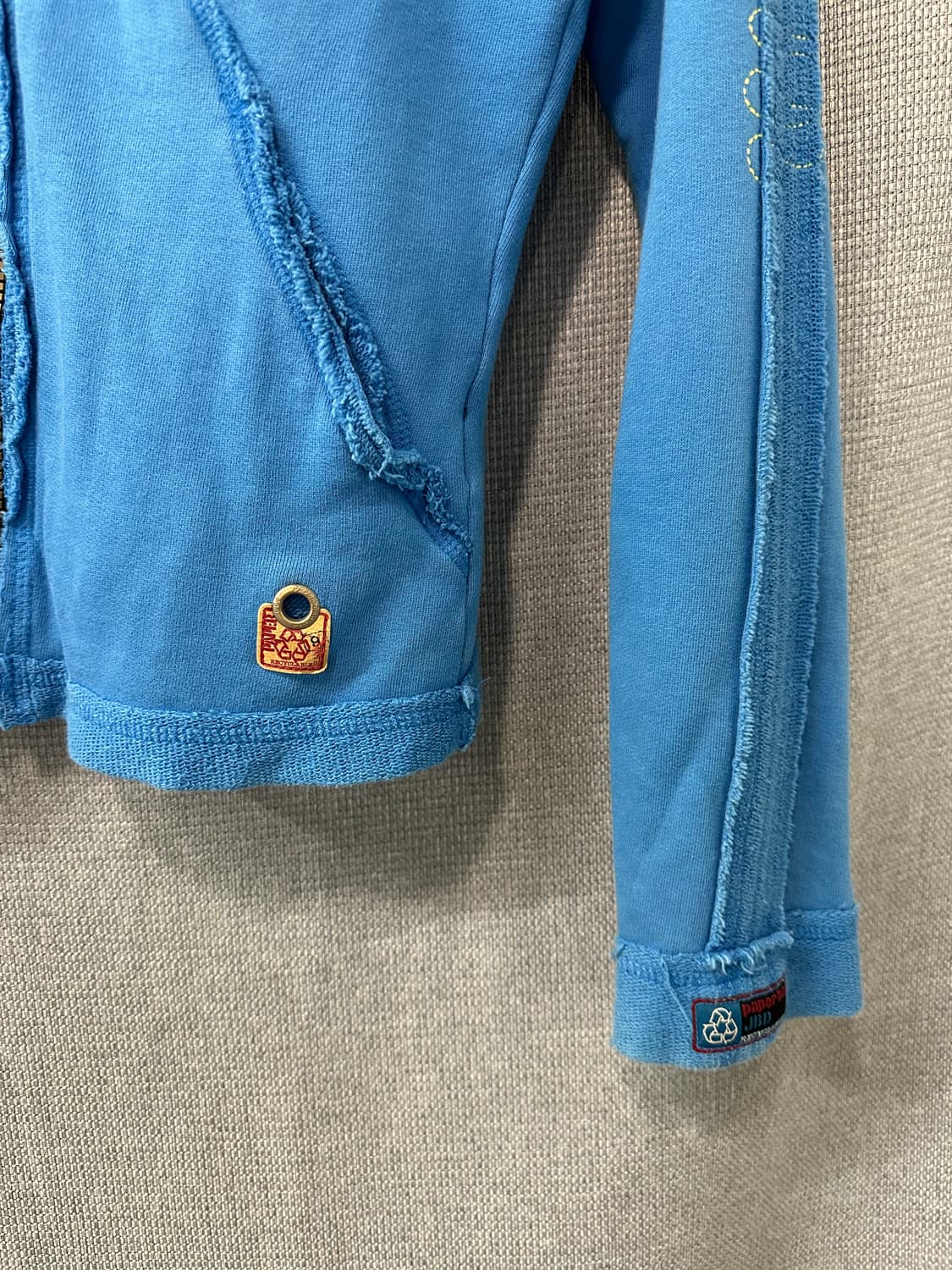 Paper Bag 블루 집업 후디 상품이미지3