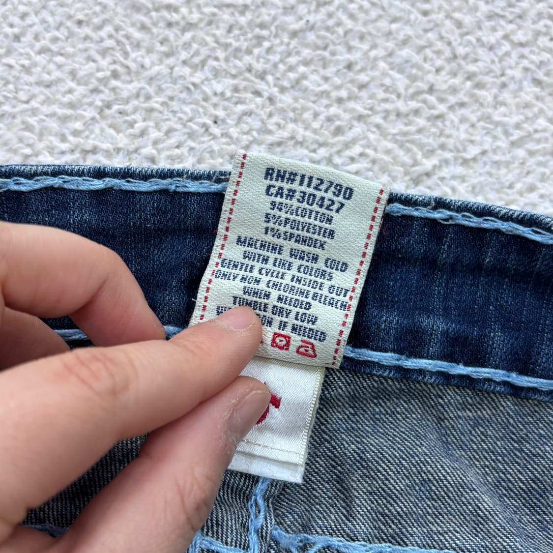 27 트루릴리전 데님 숏 팬츠 0406E 상품이미지4