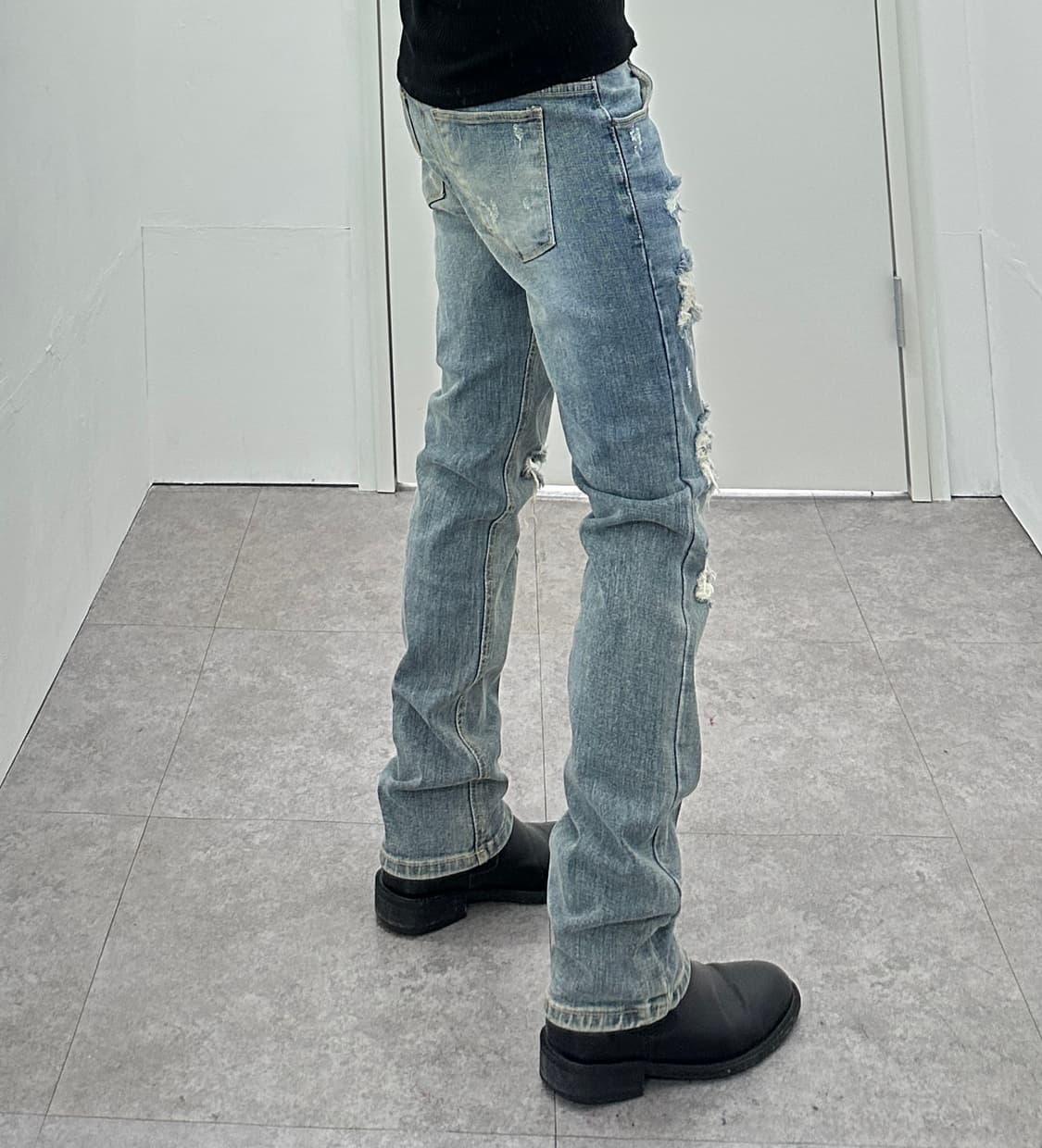 Vintage distressed denim pants 상품이미지3