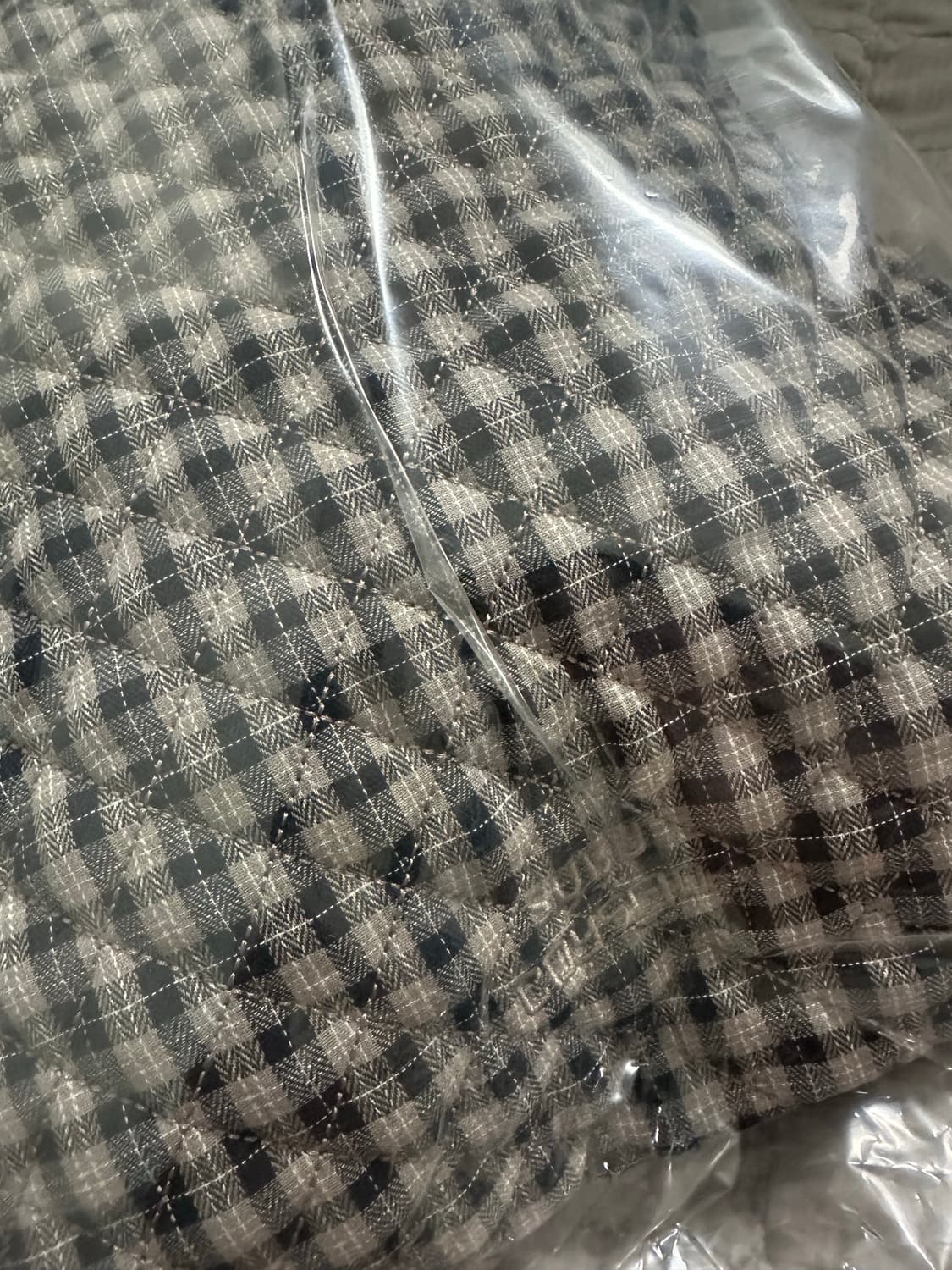 (현물) 코이세이오 X 스부 체크 패딩슈즈 가방 상품이미지2