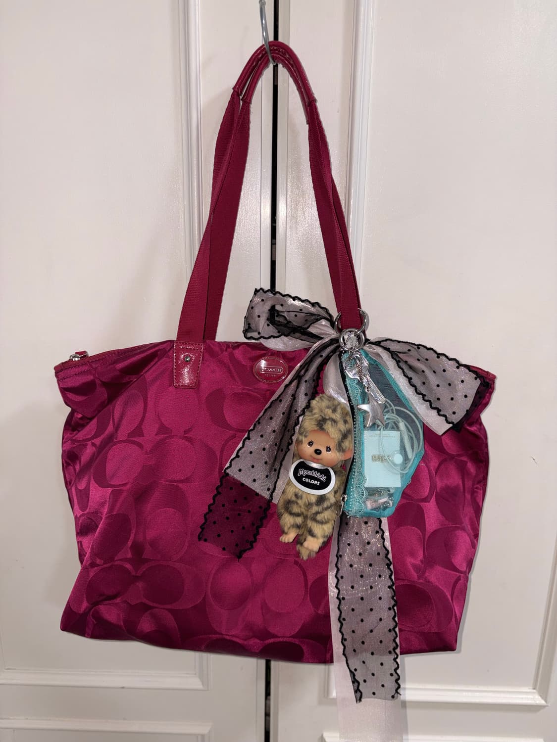 Coach pink big shoulder bag💓 상품이미지1