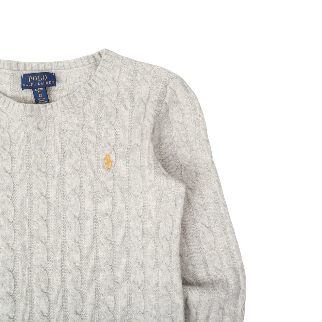 폴로 랄프로렌 그레이 펄 케이블 니트 상품이미지3