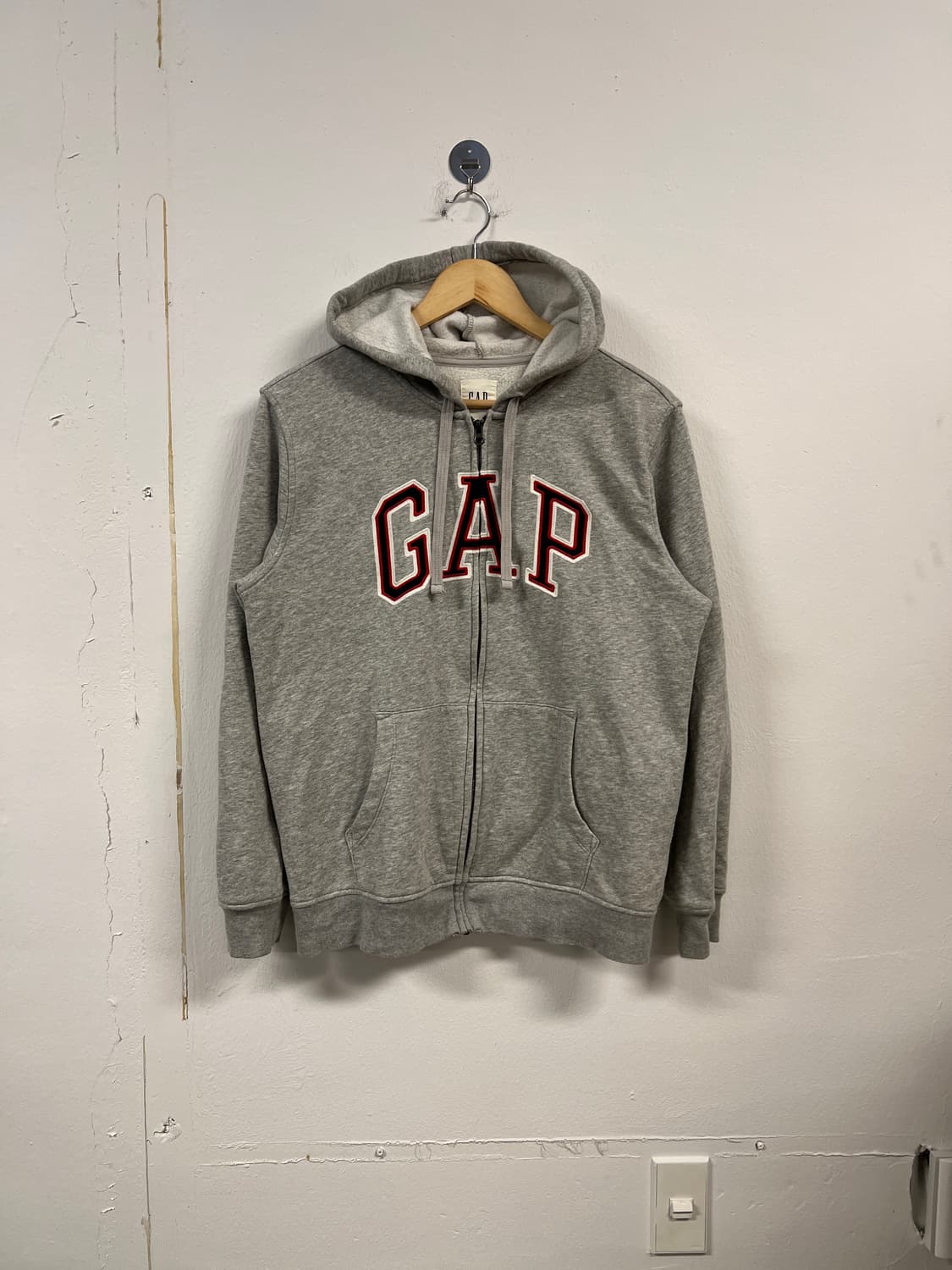 S) 갭 GAP 그레이 로고 후드집업 O247 상품이미지1